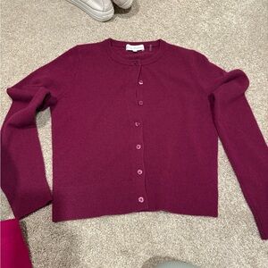 Women's Mauve Cardigan Sweater